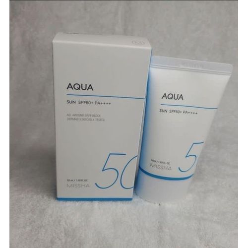All Round Safe Block Aqua missha Sun Gel SPF50+ PA++++