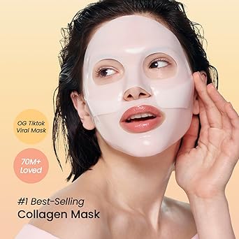 L33 BIODANCE Bio-Collagen Real Deep Mask, Hydrating Overnight Hydrogel Mask, Pore Minimizing, Elasticity Improvement, 34g x16ea