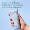 COSRX Hydrium Triple Hyaluronic Moisturizing Cleanser 5.07 fl.oz / 150ml | Daily Cleanser for Dry Skin with Hyaluronic Acid & Vitamin B | Animal Testing Free, Paraben Free, Korean Skin Care