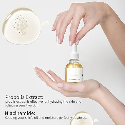 BAUTY JSEON Glow Serum Propolis and Niacinamide Serum Calming Face Moisturizer for Dullness Sensitivity，Improves skin tone, Korean Skin Care (1 Fl.OZ)