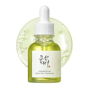 Beauty of Joseon Calming Serum Green Tea Panthenol Soothing, Moisturizing Sensitive, Acne-Prone, UV Irritated Skin, Daily Korean Skin Care for Men and Women, 30ml 1 fl.oz
