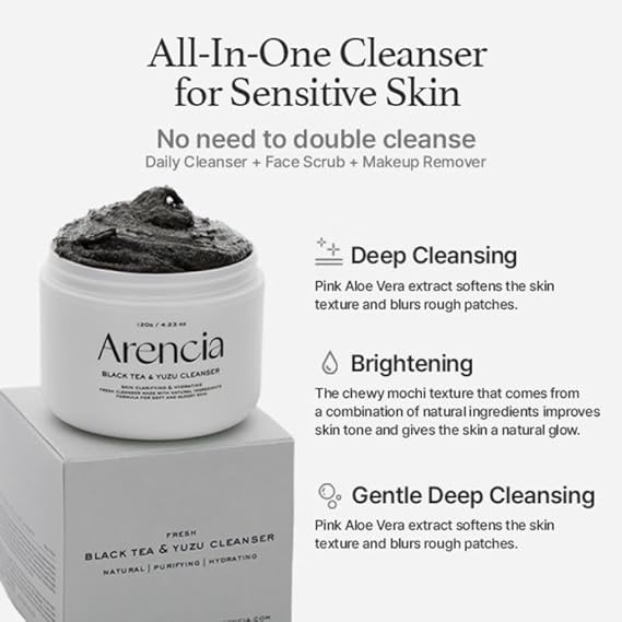 ARENCIA - Black Tea & Yuzu Cleanser 120g