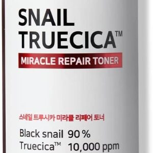 Some By Mi Snail Truecica Miracle Repair Toner - 4.6Oz, 135Ml - Made From Snail Mucin For Sensitive Skin - Daily Repair Face Toner With Skin Texture And Pigmentation Care - Korean Skin Care