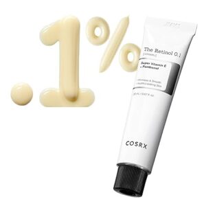 COSRX Retinol 0.1% Cream, 0.67 Oz, Anti-aging Eye & Neck Cream with Retinoid Treatment to Firm Skin, Reduce Wrinkles, Fine Lines, Signs of Aging, Gentle Daily Korean Skin Care