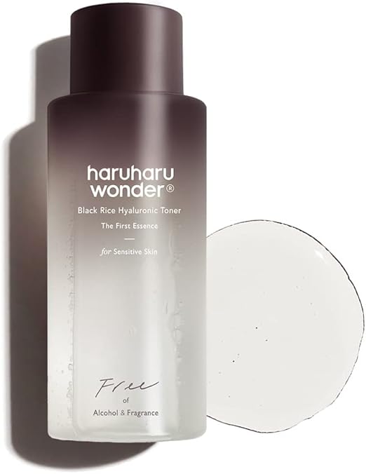 X3 Haruharu Wonder Black Rice Hyaluronic Toner for Sensitive Skin 5.1 fl.oz / 150ml | Alcohol Free, Fragrance Free | Vegan, Crurelty Free, EWG-Green