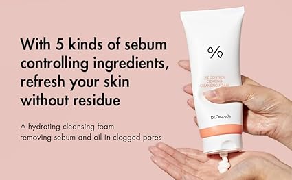Dr.Ceuracle 5 Alpha Control Cleansing FoamㅣRedness Treatment Face Wash with 0.5% Salicylic AcidㅣKorean Dermatology ProductㅣSebum Control , Pore Cleansing for Acne Prone SkinㅣCentella Asiatica(CICA),