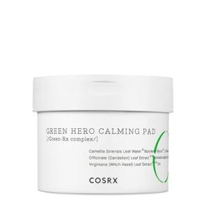 COSRX Green Tea Toner Pads, Relief Redness, Face Toner for Sensitive & Irritated Skin, Soothing, Hydrating, Refreshing, 70 Pads, Korean Skin Care