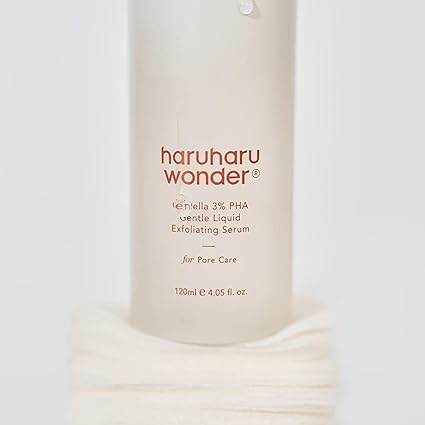 Z33 Haruharu Wonder Centella 3% PHA Gentle Liquid Exfoliating Serum 4.06 fl oz / 120ml | Hypoallergenic, PHA ingredients | Vegan, Crurelty Free, EWG-Green