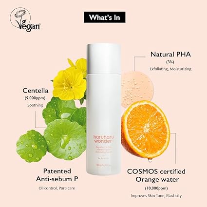 Z333 Haruharu Wonder Centella 3% PHA Gentle Liquid Exfoliating Serum 4.06 fl oz / 120ml | Hypoallergenic, PHA ingredients | Vegan, Crurelty Free, EWG-Green