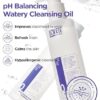 ACWELL pH Balancing Watery Cleansing Oil Facial Cleanser 6.76 fl.oz. - Makeup Cleansing Water Oil for Sensitive Skin, Lightweight Watery Oil Formula, Tea Tree Leaf Extract, Gentle Blackhead Cleanser