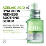 Anua Azelaic Acid 10 Hyaluron Redness Soothing Serum, Facial Serum For Sensitive Skin, Hyaluronic Acid, Niacinamide, Spot Care, Natural Color, Vegan, Korean Skincare (30Ml/ 1.01 Fl Oz)
