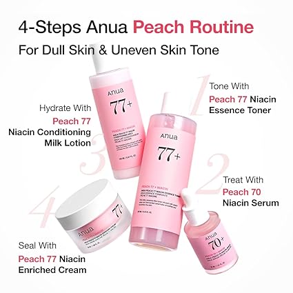 Anua Peach 70 Niacinamide Serum 30ml / brightening hydrating face serum/daily clean beauty