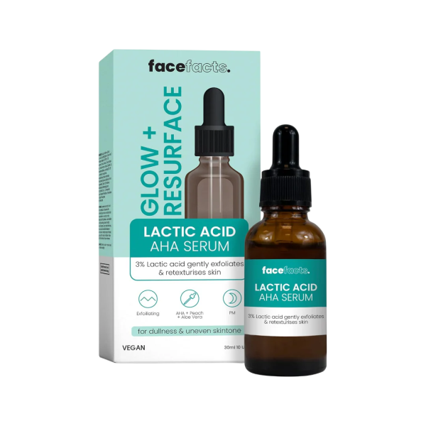 Face Facts Facefacts Glow + Resurface Lactic Acid Aha Serum 30Ml