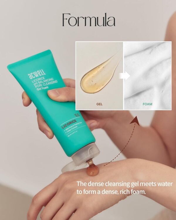 acwell licorice ph balancing pore cleansing gel foam