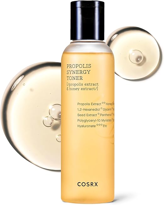 f2 COSRX Full Fit Propolis Synergy Toner, 150ml / 5.07 fl.oz | Instant Moisture Boosting Toner, Propolis 72.6% Honey 10.7% Panthenol, Korean Skin Care