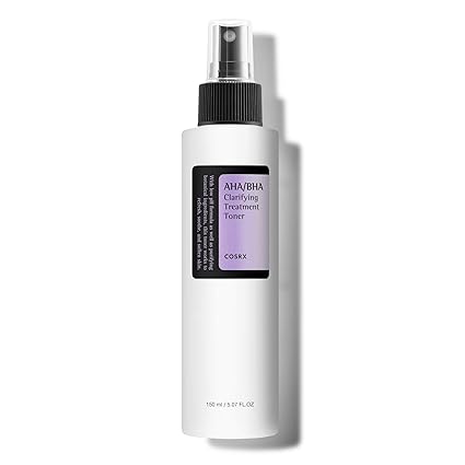 i2 COSRX AHA/BHA Treatment Toner 5.07 fl.oz/ 150ml, Facial Exfoliating Spray for Whiteheads, Pores, & Uneven Skin, Korean Toner, Not Tested on Animals, No Parabens, No Sulfates, Korean Skin Care