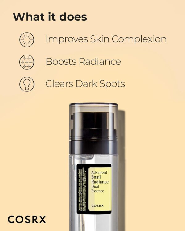 o222 COSRX Niacinamide 5% + Snail Mucin 74% Dual Essence, Anti Aging Face Serum for Dull Skin, Mothers day gifts for mom, Sensitive Skin, Not Tested on Animals, Korean Skin Care, 2.70 fl.oz / 80ml