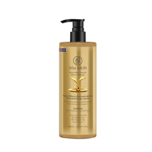 niu skin total effects platinum white perfumed body lotion oud wood 480ml