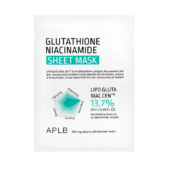 Aplb Glutathione Niacinamide Sheet Mask 10Pcs Lipo Gluta Niac Cen™ 13.7% 0.85 Fl.oz