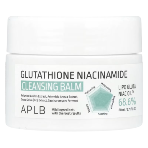 Aplb Glutathione Niacinamide Cleansing Balm | Lipo Gluta Niac Oil™ 68.6% 2.71 Fl.oz/ 80Ml