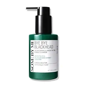 SOME BY MI Bye Bye Blackhead 30 Days Miracle Green Tea Tox Bubble Cleanser – 4.23oz, 120g – Korean Face Wash & Bubble Face Mask – Daily Blackhead-Removing Pore Minimizer for Face – Korean Skin Care