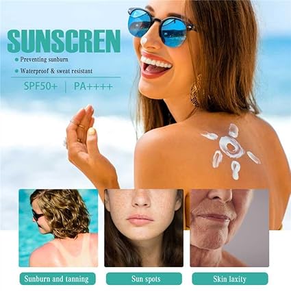 2PCS Relief Sun Organic Sunscreen SPF50+, Sunblock PA++++ Rice and Probiotics,Nourishing Skin Protection,Sun Moisturizing,KoreanSunscreen Skin Care