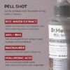 Peel Shot Glow Black Rice Peeling Ampoule, Soft Exfoliating Face and Body Scrub Dead Skin Cells, Blackheads Remover for All Skin Types korean skin care 80ml