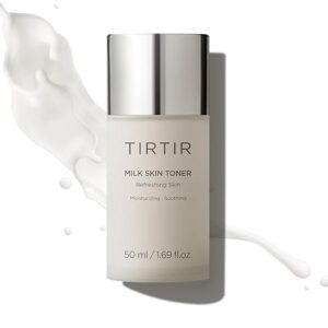Tirtir Milk Skin Rice Toner | Deep Moisturizing, Hydrating Toner For Face, Niacinamide, Ceramide, Rice Bran Extract, Nature-Oriented Ingredients For Korean Skin Care, Vegan, 1.69 Fl Oz