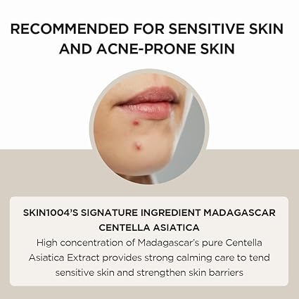 SKIN1004 Madagascar Centella Asiatica Ampoule Facial Serum 1.85 fl.oz, 55ml, Soothes Acne Prone and Sensitive Skin