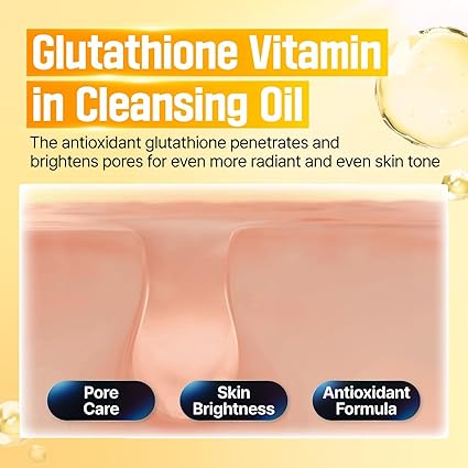 numbuzin No.5 Cleansing Oil | Glutathione C Facial Spa Cleanser | Gentle Cleanser for Blackhead, Pore, Makeup Remover | Vitamin C, Niacinamide | Double Cleansing, Korean Skincare |(200ml) 6.76 fl. oz.