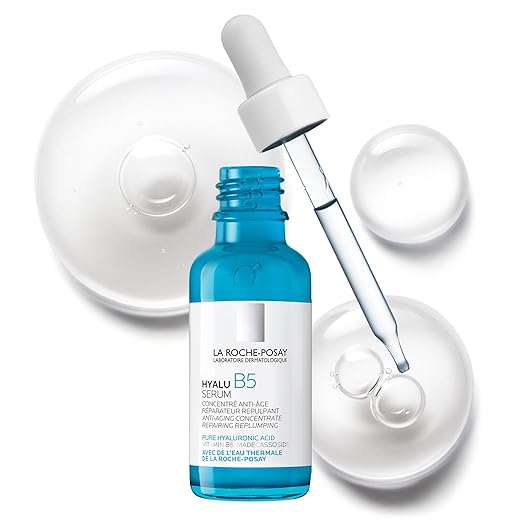 La Roche-Posay Hyalu B5 Pure Hyaluronic Acid Serum for Face, Vitamin B5 + Hyaluronic Acid + Madecassoside, Hydrating Serum Visibly Plumps Skin, Sensitive Skin Safe, Anti Aging, Oil-Free 30ml