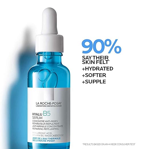La Roche-Posay Hyalu B5 Pure Hyaluronic Acid Serum for Face, Vitamin B5 + Hyaluronic Acid + Madecassoside, Hydrating Serum Visibly Plumps Skin, Sensitive Skin Safe, Anti Aging, Oil-Free 30ml