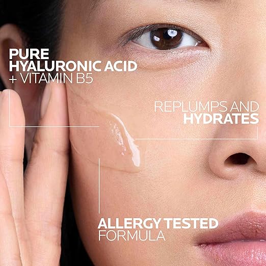 La Roche-Posay Hyalu B5 Pure Hyaluronic Acid Serum for Face, Vitamin B5 + Hyaluronic Acid + Madecassoside, Hydrating Serum Visibly Plumps Skin, Sensitive Skin Safe, Anti Aging, Oil-Free 30ml