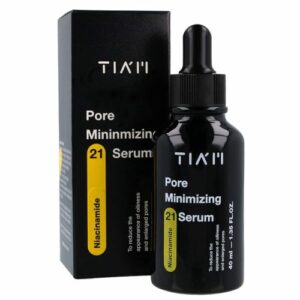 TIAM Pore Minimizing 21 Serum, Niacinamide 20%, Zinc 1%, Discoloration Serum, Pore Tightening Serum, Minimizing Large Pores, Serum for oily skin, 1.35 Fl.Oz /40 ml