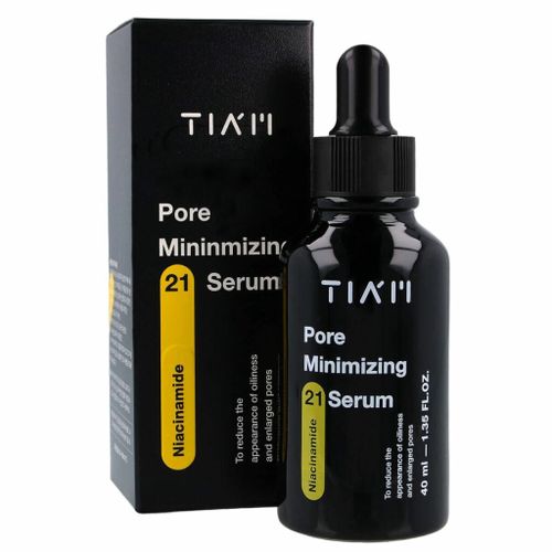 TIAM Pore Minimizing 21 Serum, Niacinamide 20%, Zinc 1%, Discoloration Serum, Pore Tightening Serum, Minimizing Large Pores, Serum for oily skin, 1.35 Fl.Oz /40 ml