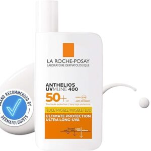 La Roche-Posay Anthelios UVMune 400 Ultra-Light Invisible Fluid, Non-Perfumed Sun screen for Sensitive Skin SPF50+ 50ml