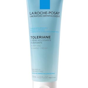 La Roche-Posay Toleriane Purifying Foaming Cream Cleanser For Oily Skin, Daily Face Wash With Ceramides And Niacinamide, Oil-Free, Fragrance Free 125Ml/4.22 Fl Oz