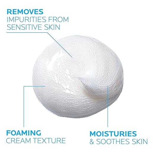La Roche-Posay Toleriane Purifying Foaming Cream Cleanser for Oily Skin, Daily Face Wash with Ceramides and Niacinamide, Oil-Free, Fragrance Free 125ml/4.22 fl oz