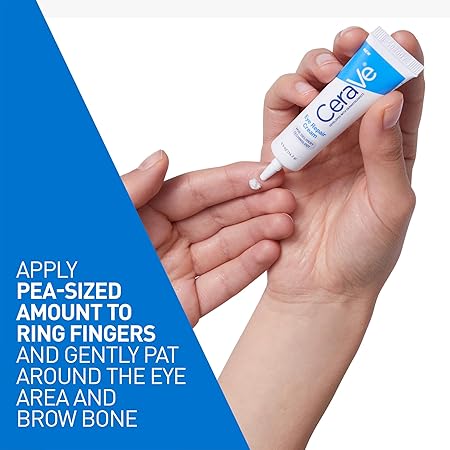 CeraVe Eye Repair Cream, Under Eye Cream For Puffiness And Bags Under Eyes, Hyaluronic Acid + Niacinamide + Marine Botanical Complex, Oil Free & Opthalmologist Tested 0.5OZ/ 14. 2 G