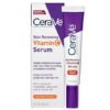 CeraVe Vitamin C Serum with Hyaluronic Acid, Skin Brightening Serum for Face with 10% Pure Vitamin C, Fragrance Free, 1 Fl. Oz /30ML