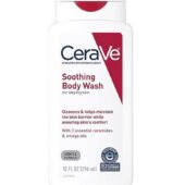 Cerave Soothing Body Wash For Dry Skin, Shower Oil For Sensitive, Dry, Itchy, And Eczema-Prone Skin, Fragrance Free &Amp; Paraben Free &Amp; Sulfate Free, 10 Oz 296Ml