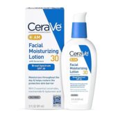 Cerave Am Facial Moisturizing Lotion With Spf 30, Oil-Free Face Moisturizer With Spf, Formulated With Hyaluronic Acid, Niacinamide &Amp; Ceramides, Non-Comedogenic, Broad Spectrum Sunscreen, 3 Ounce 89Ml