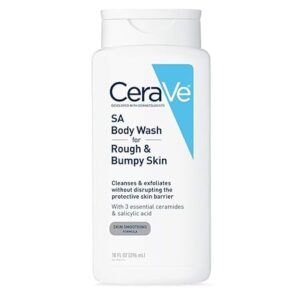 CeraVe Body Wash with Salicylic Acid, Fragrance Free Body Wash to Exfoliate Rough and Bumpy Skin, Allergy Tested, 10 Ounce 296ML / 10FL OZ