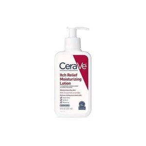 CeraVe Anti Itch Moisturizing Lotion with Pramoxine Hydrochloride, Relieves Itch with Minor Skin Irritations, Sunburn Relief, Bug Bites 237ML / 8 FL OZ