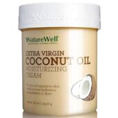 Nature Well Extra-Virgin Coconut Oil Moisturizing Cream  (16 Oz./ 454G) .Packed With Proven Antioxidants,
