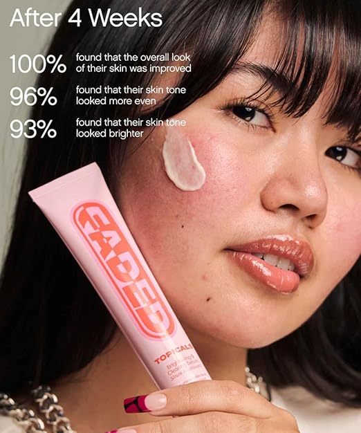 Topicals Faded Brightening and Clearing Serum | Reduces Discoloration Post-Blemish Marks Scars Spots Contains Kojic Acid Niacinamide Dermatologist-tested Vegan Cruelty-Free 1.7 Fl Oz/ 50 ML