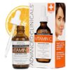 Advanced Clinicals Brightening Vitamin C Serum For Face With Glycolic Acid + Lactic Acid | Vitamin C Eye Serum Face Moisturizer For Improving Look Of Dark Spots & Uneven Complexion, 1.75 Fl Oz 52ML