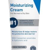 Cerave Moisturizing Cream, Face Body Moisturizer, Normal To Dry Skin, 8 Fl Oz