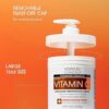 Advanced Clinicals Vitamin C Cream Visibly Brightening Body Lotion | Vitamin C Moisturizer Skin Care Body Cream For Women & Men Helps Visibly Improve Look Of Dark Spots & Uneven Skin Tone, 16 Ounce (1 LB)