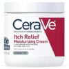 CeraVe Moisturizing Cream for Itch Relief, Anti Itch Cream with Pramoxine Hydrochloride, Relieves Itchy with Minor Skin Irritations, Sunburn Relief, Bug Bites, Fragrance Free, 16 Ounces 453g